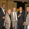World Champion Tony Tucker, Class of 2009 Inductees Angelo Dundee, Steve Canton and Pinklon Thomas
Photo by Tom Sisson