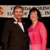 FBHOF Official MC and Class of 2010 Inductee Bob Alexander with Dr. Mel Juardo